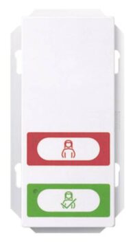 Mert MEG 4852-0325 Zimmermodul m.Ruf-/ Abstelltaster aktivweiß glänzend Sys.M