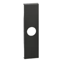 BTicino KG08 LivingNow 1M Abdeckung für TV-Dose in der Farbausführung Black