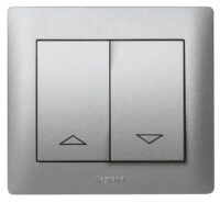 Legrand 771314 Wippe mit aufgedruckten Pfeilsymbolen soft Aluminium