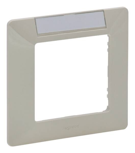 Legrand Legrand 754051 Rahmen 1-fach Valena Life mandelweiß/Chrom Thermoplast