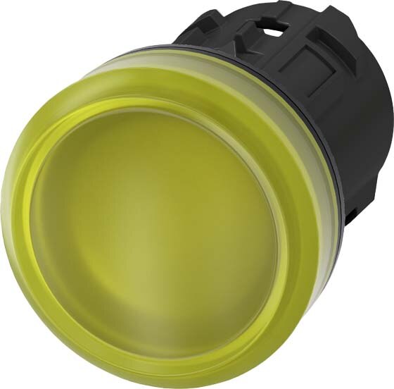 Siemens Siemens 3SU1001-6AA30-0AA0 Leuchtmelder 22mm rund Kunststoff gelb Linse glatt