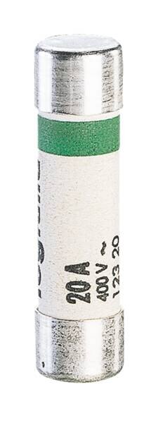 Legrand 012320 Zylindersicherung gG 20A 8,5x31,5 trägflink 400VAC 20kA ohne Kennm.