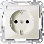 Merten SCHUKO-Steckdose lgr mit Schriftfeld MEG2302-0329