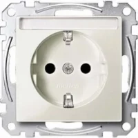 Merten SCHUKO-Steckdose lgr mit Schriftfeld MEG2302-0329