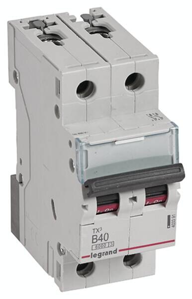Legrand 403391 TX3 LS-Schalter B 40A 2-polig 6kA 400VAC 2TE