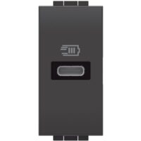 BTicino L4192C LivingLight USB-Lade- steckdose 1M m.1xUSB-C Anthrazit