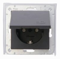 Kopp 954015008 UP-FR SteckdoseHK07.1-fach anthraz