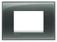 BTicino LNA4803KF LivingLight Abdeck- rahmen für Kompaktinstallation 3M Rauchgrau