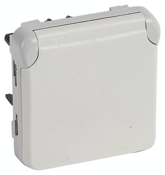 Legrand Legrand 069641 Steckdose (SL) 1-fach IP44 Feuchtraum Modular weiß Plexo55