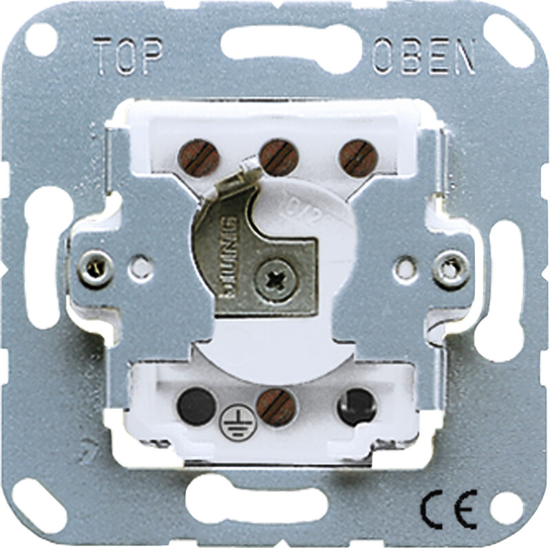 Jung Jung Schlüsselschalter 10AX 250V 1-polig CD 104.18 WU