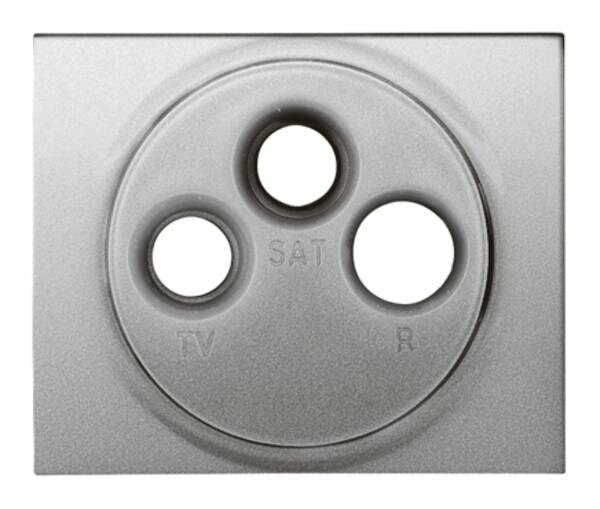 Legrand Legrand 771389 Abdeckung Antennen- Steckdose 3-Loch Galea soft Aluminium