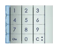 BTicino 353001 Frontblende Zehner- tastatur Allmetal