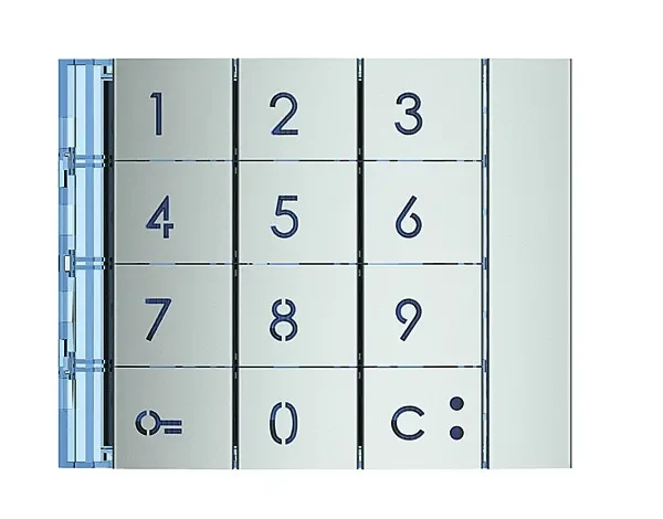 Legrand BTicino 353001 Frontblende Zehner- tastatur Allmetal