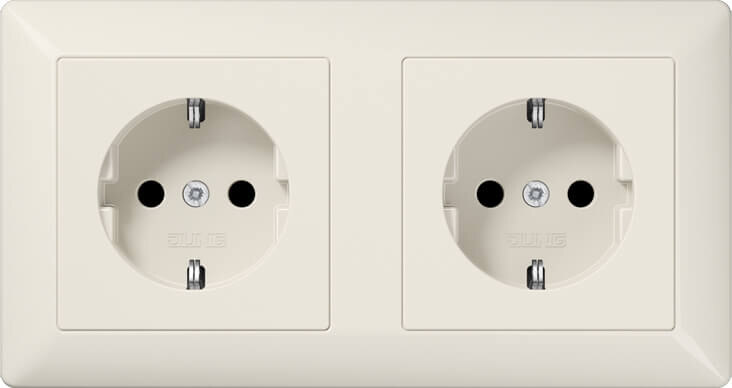 Jung Jung Kanal-SCHUKO-Steckdose 2-fach16A 250V AS 1522 BF