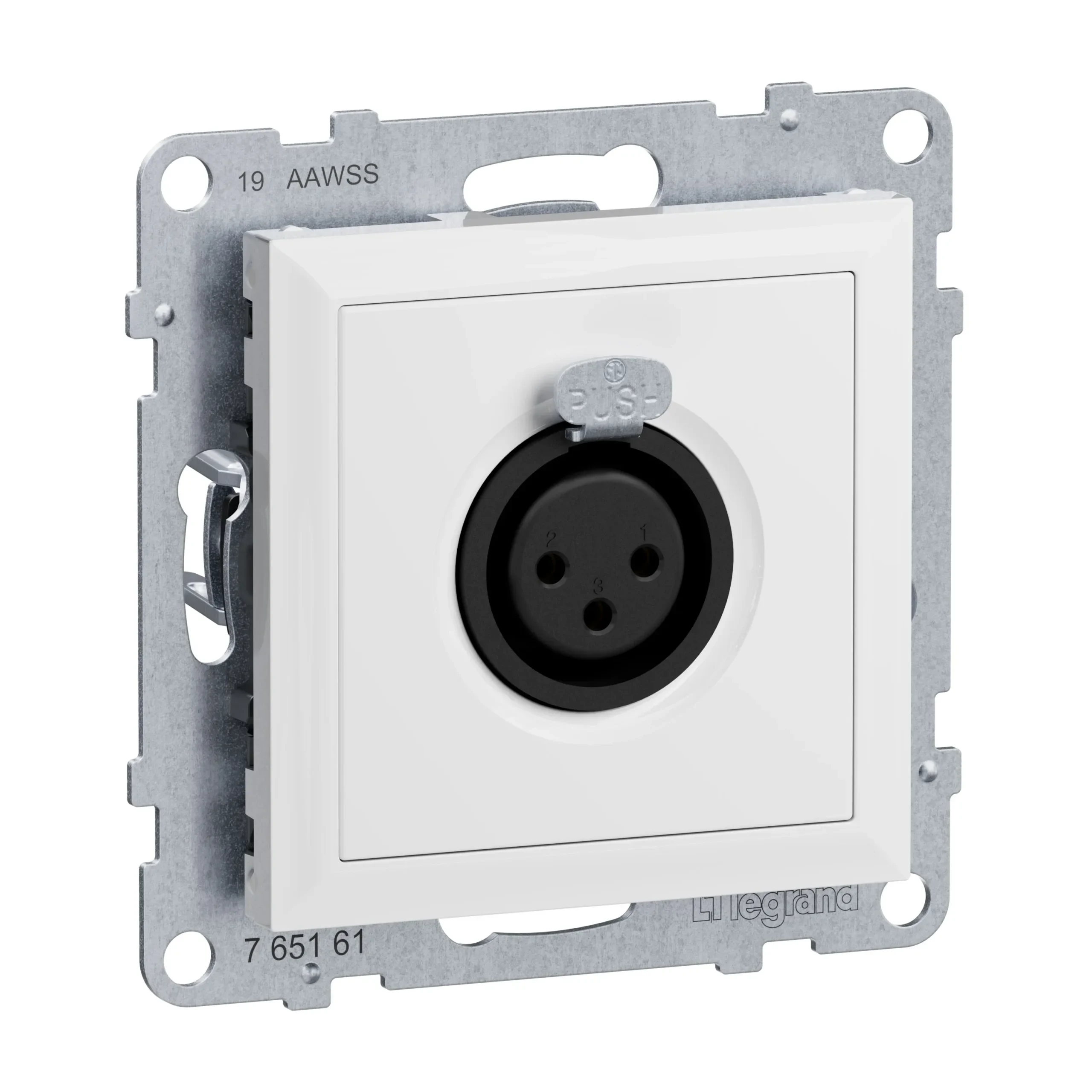 Legrand 765161 SEANO XLR-Dose 3-polig weiblich Schraubklemmen:0,5 mm² inklusive