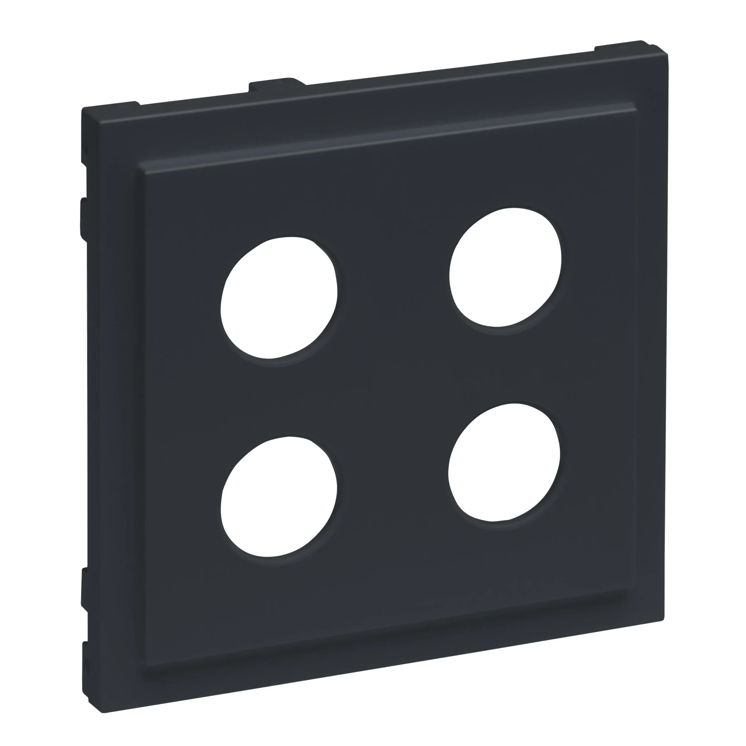 Legrand Legrand 765479 SEANO Abdeckung Lautsprecher 2-fach m.4 mm-Buchse Anthrazit
