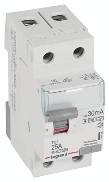 Legrand Legrand 411595 TX3 Fi-Schalter 25A 2-polig 30mA Typ F-G 230VAC 2TE