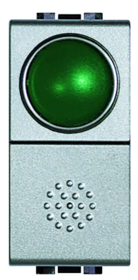 BTicino NT4038V Taster 1-polig Schließer mit Leuchtsignal Grün Tech