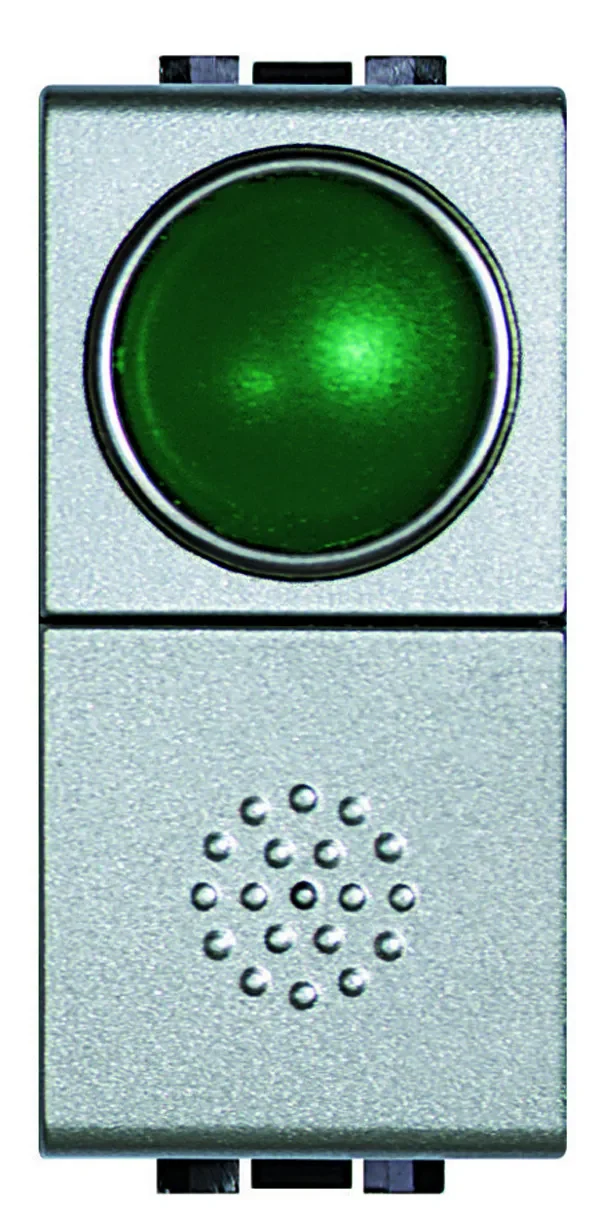 Legrand BTicino NT4038V Taster 1-polig Schließer mit Leuchtsignal Grün Tech