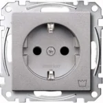Merten SCHUKO-Steckdose alu Kennz Waschmaschine MEG2352-0460