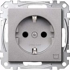 Merten SCHUKO-Steckdose alu Kennz Waschmaschine MEG2352-0460