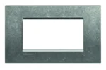 BTicino LNA4804NA LivingLight Abdeck- rahmen für Kompaktinstallation 4M Aluminium Natur