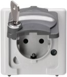 Kopp 103556002 Schutzkontsteckd AP-FR 1-fach 16A Typ1 IP44 Blueelectric grau
