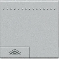 BTicino N4915M2ADN LivingLight Symbolwippe 2M (+/) REGELUNG Weiß