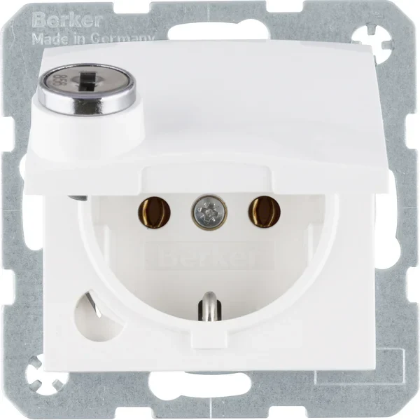 Berker Berker SCHUKO-Steckdose polarweiß glänzend 47638989