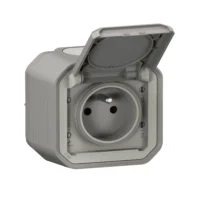 Legrand 069731L Plexo New FRAP Steckdose F/B Standard Steckklemme EB IK08 Grau