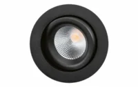 SG LEUCHTEN LED-Einbaustrahler 8,5W Konverter JUNISTAR ISOSAFE 912244 1LED schwarz weiß schwarz