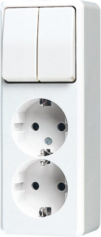 Jung SCHUKO-Zweifach-Steckdose 16A 250V, aws 625 A WW