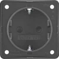 Berker Schuko-Steckdoseanthrazit mit Steckklemmen 947792505