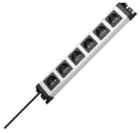 Kopp 226720018 Powerversal 6-fach 250V 16A IP20 482,5x71x58,3 silber-schwarz