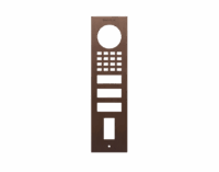 DoorBird D1102FV Fingerprint 50 Aufputz Frontblende – Echte Baubronze