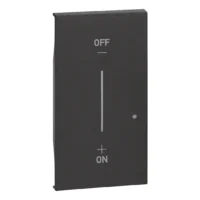 BTicino KG42M2 LivingNow 2M Taste für Licht-Wandsender with Netatmo Black