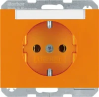 Berker SCHUKO-Steckdose or mit Beschriftungsfeld 47397014