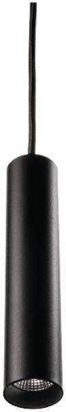 SG Leuchten SG LEUCHTEN LED-Pendelleuchte 1LED 4000K ZIP TUBE MICRO 320630 380lm Konverter schwarz sym