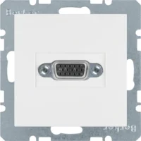 Berker Steckdose VGA mit Klemmen, polarws gl 3315418989