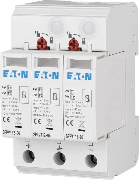 Eaton (Installation) Überspannungsableiter steckbar, 600VDC SPPVT12-06-2+PE