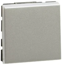 Legrand 079211L MSC Wechselschalter 10A (SL) 2-modulig beleuchtbar Aluminium
