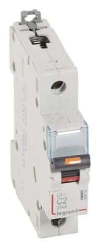Legrand 409752 DX3 LS-Schalter C 2A 1-polig 25kA 230/400VAC 1TE