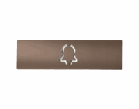 DoorBird D21x Namensschild für eine Ruftaste, Glockensymbol – Bronze-Optik (PVD)