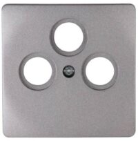 Kopp 492043187 Abdeckung für Antennen- steckdose TV/RF/SAT VENEDIG platin
