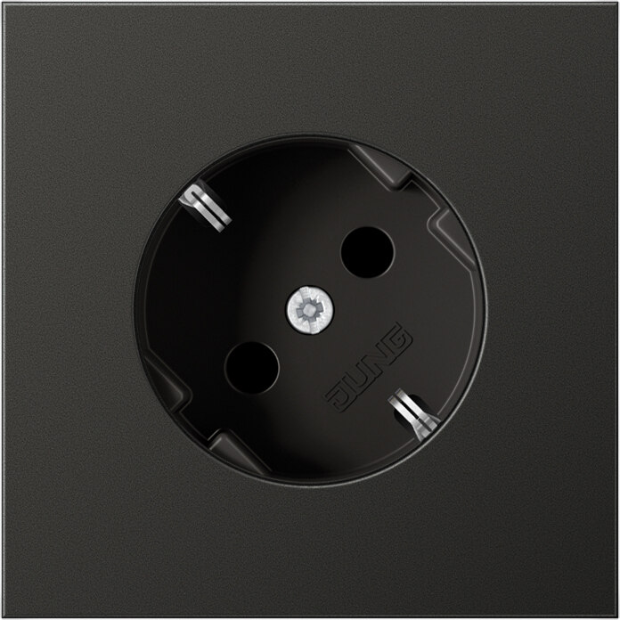Jung Jung SCHUKO-Steckdose anthrazit lackiert 16A 250V 45G AL 2520-45 AN