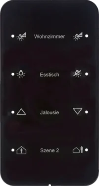 Berker Touch-Sensor 4-fach Glas schwarz 75144165