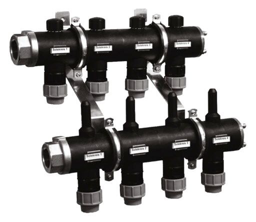 Stiebel-Eltron Stiebel Eltron Soleverteiler WPSV 40-6, Vor-/Rücklaufverteiler