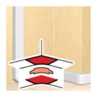 Legrand 010607 Inneneck für DLPe 150/195mm 2-zügig reinweiß RAL9010