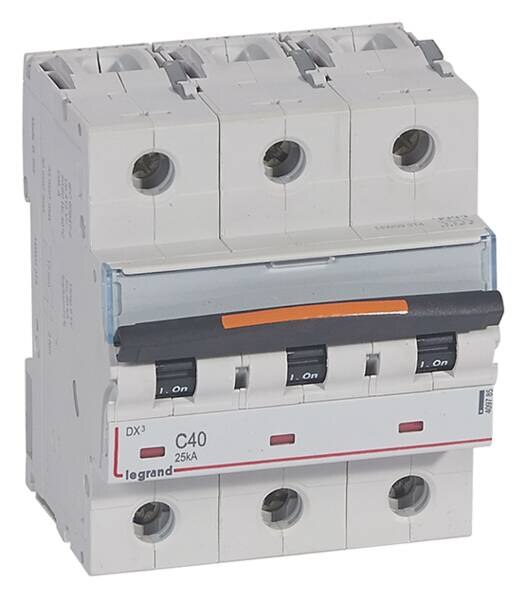 Legrand Legrand 409785 DX3 LS-Schalter C 40A 3-polig 25kA 400VAC 4,5TE