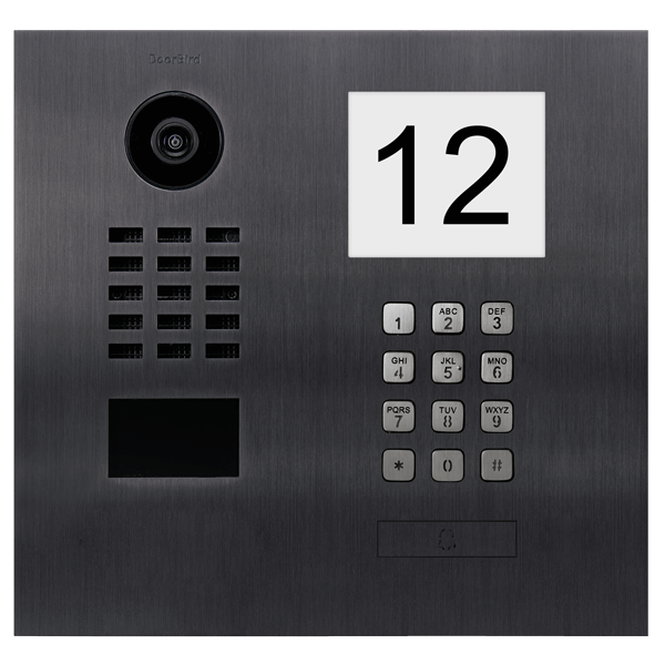 DoorBird D2101IKH IP Video Türsprechanlage – Titan-Optik (PVD)